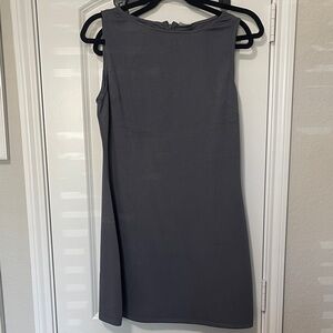 Chic Sleeveless Charcoal Mini Dress